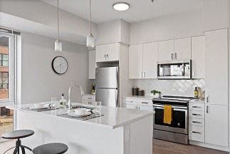All Electric Kitchen at 23rd Place Apartments, Chicago, Illinois